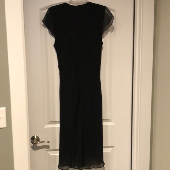 ABS Allen Schwartz Black  Embellished Sheath Dress - Picture 6 of 6